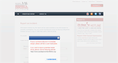 Desktop Screenshot of cybertip.org