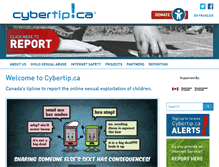 Tablet Screenshot of cybertip.ca